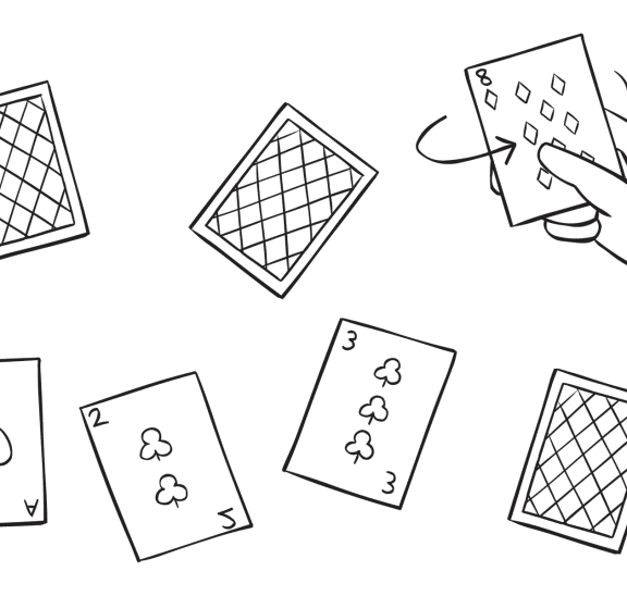 Flip Over Ten playing cards group initiative