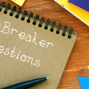 Good icebreaker questions on a notebook