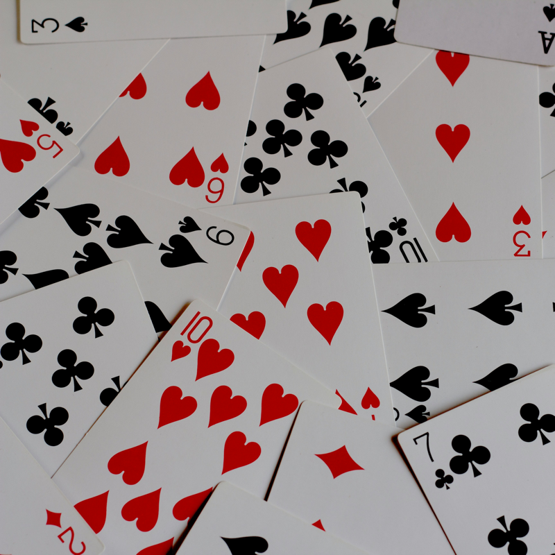 Deck of playing cards as one of the best team-building tools